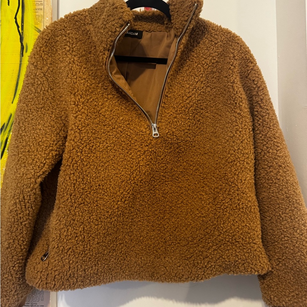NAADAM Brown Sherpa Sweater